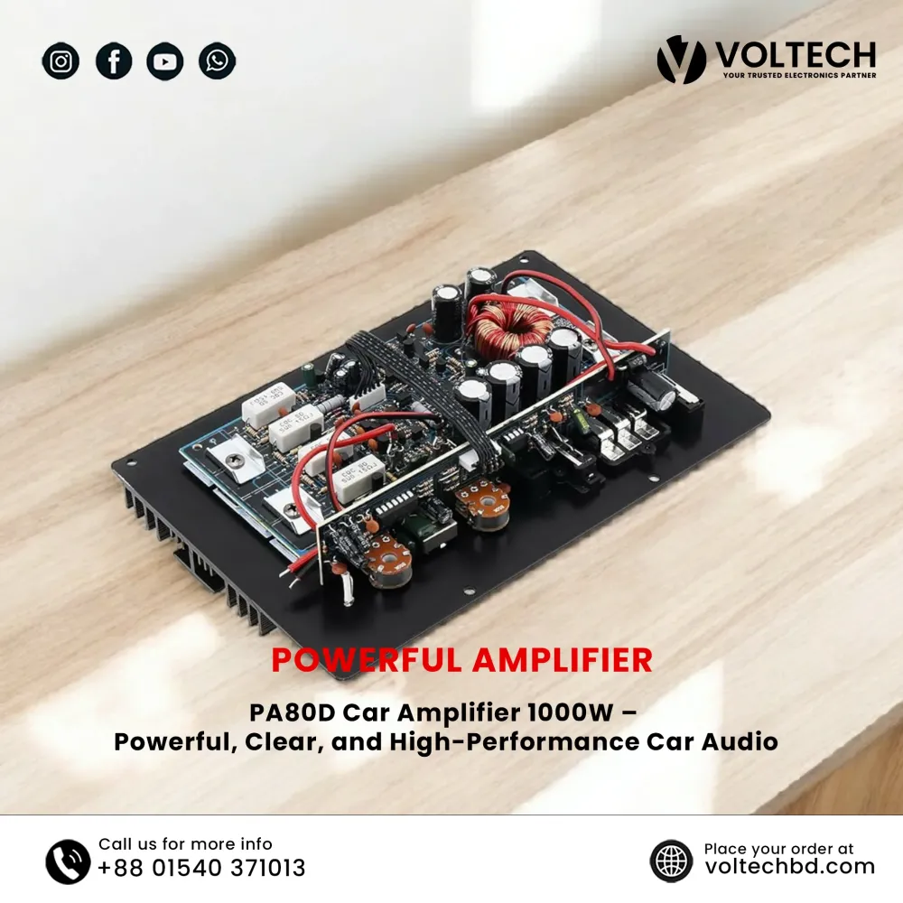 PA80D Car Amplifier 1000W – High Power Audio Performance | Voltech Electronics PA80D Car Amplifier 1000W – High Power Audio Performance | Voltech Electronics