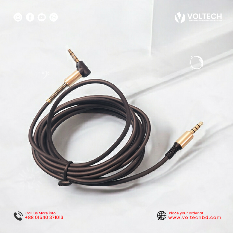 HiFi 3.5mm AUX Male to Male Cable (6 Feet) – Premium Audio Cable at Voltech Electronics HiFi 3.5mm AUX Male to Male Cable (6 Feet) – Premium Audio Cable at Voltech Electronics