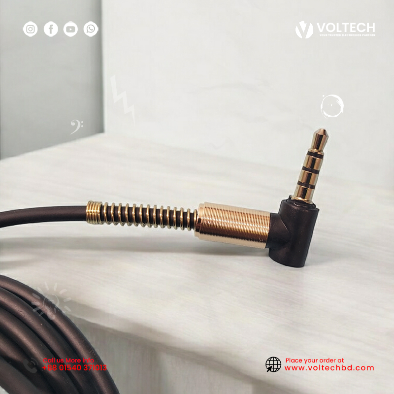 HiFi 3.5mm AUX Male to Male Cable (6 Feet) – Premium Audio Cable at Voltech Electronics HiFi 3.5mm AUX Male to Male Cable (6 Feet) – Premium Audio Cable at Voltech Electronics